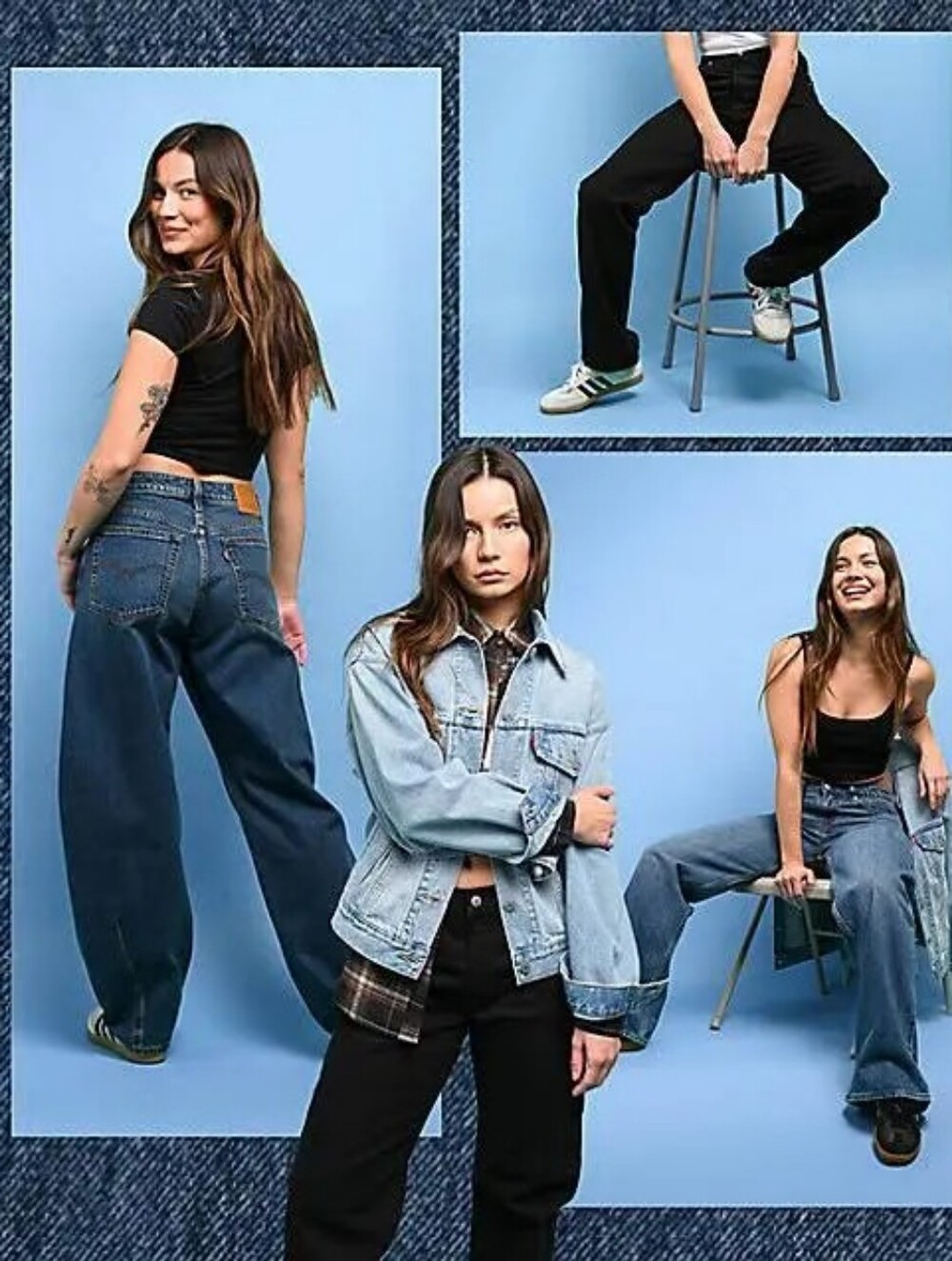 NWT Levi's Baggy Dad BARREL       **Free People **